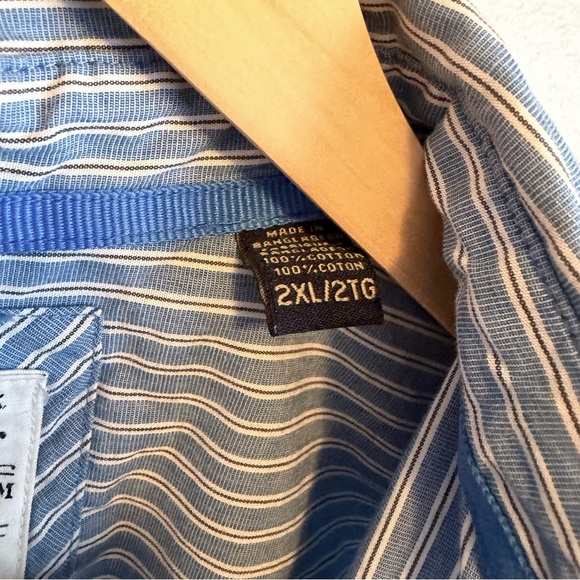 Wrangler Light Blue & White Striped Shirt - Picture 4 of 5